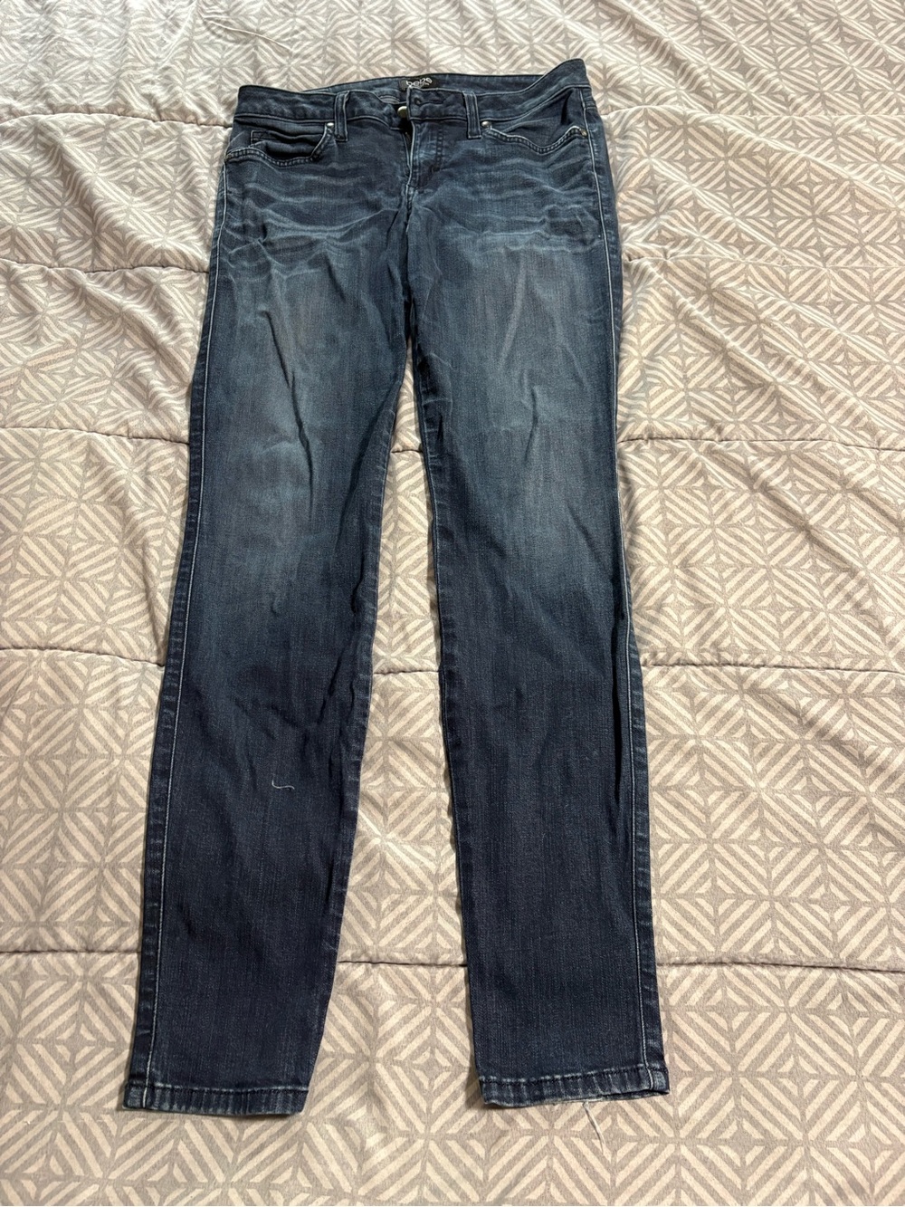 bebe Dark Blue Denim Jeans with Black Label